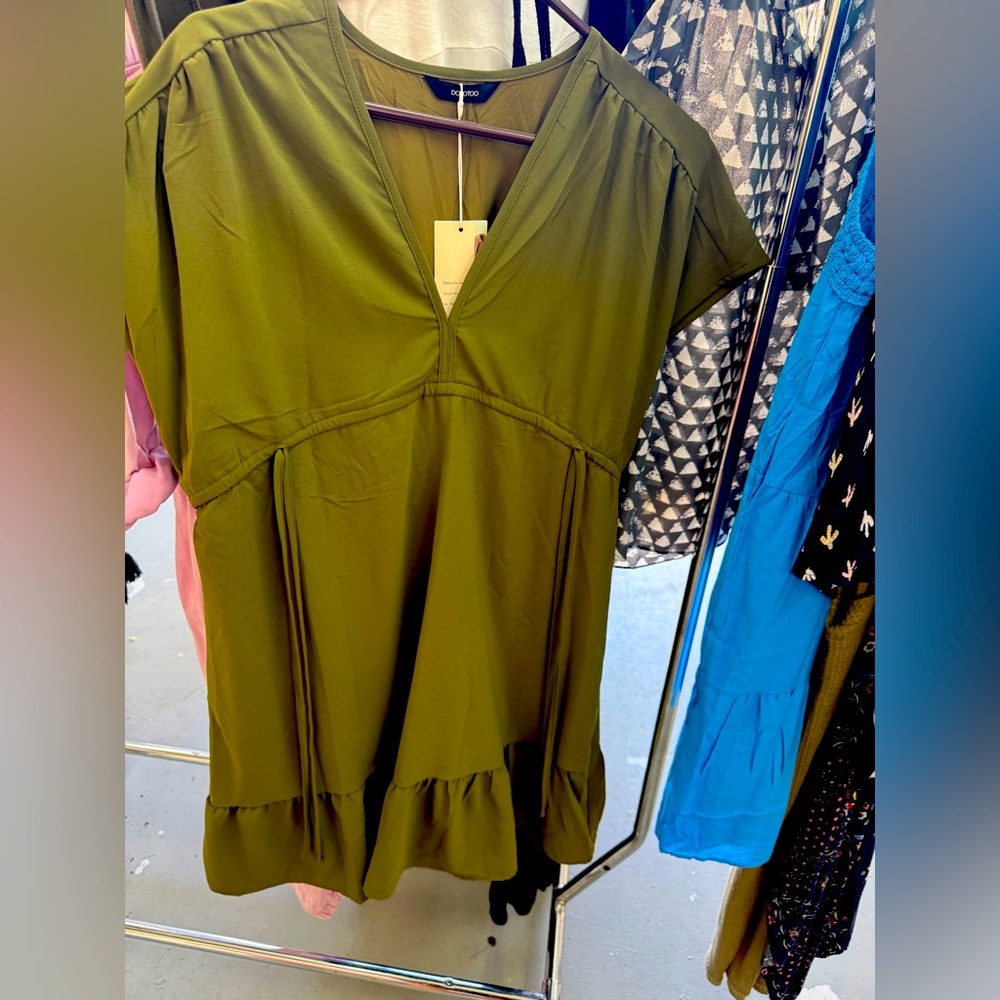 Olive Green Women's Dress